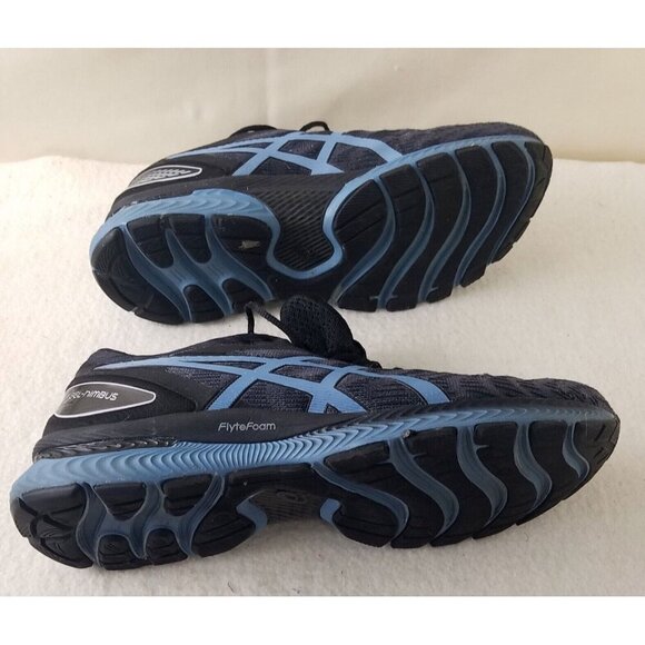 Asics Mens Gel Nimbus 23 1011A680 Running Shoes Sneakers 10 M black blue trim - Picture 5 of 14
